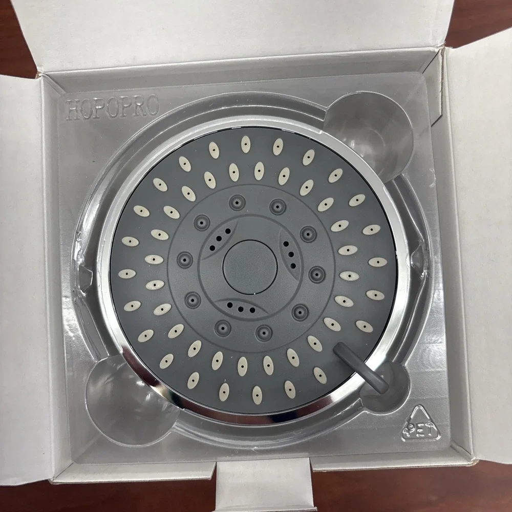 HOPOPRO 5-Mode High Pressure Shower Head - the Washington 4 Inch, Chrome.